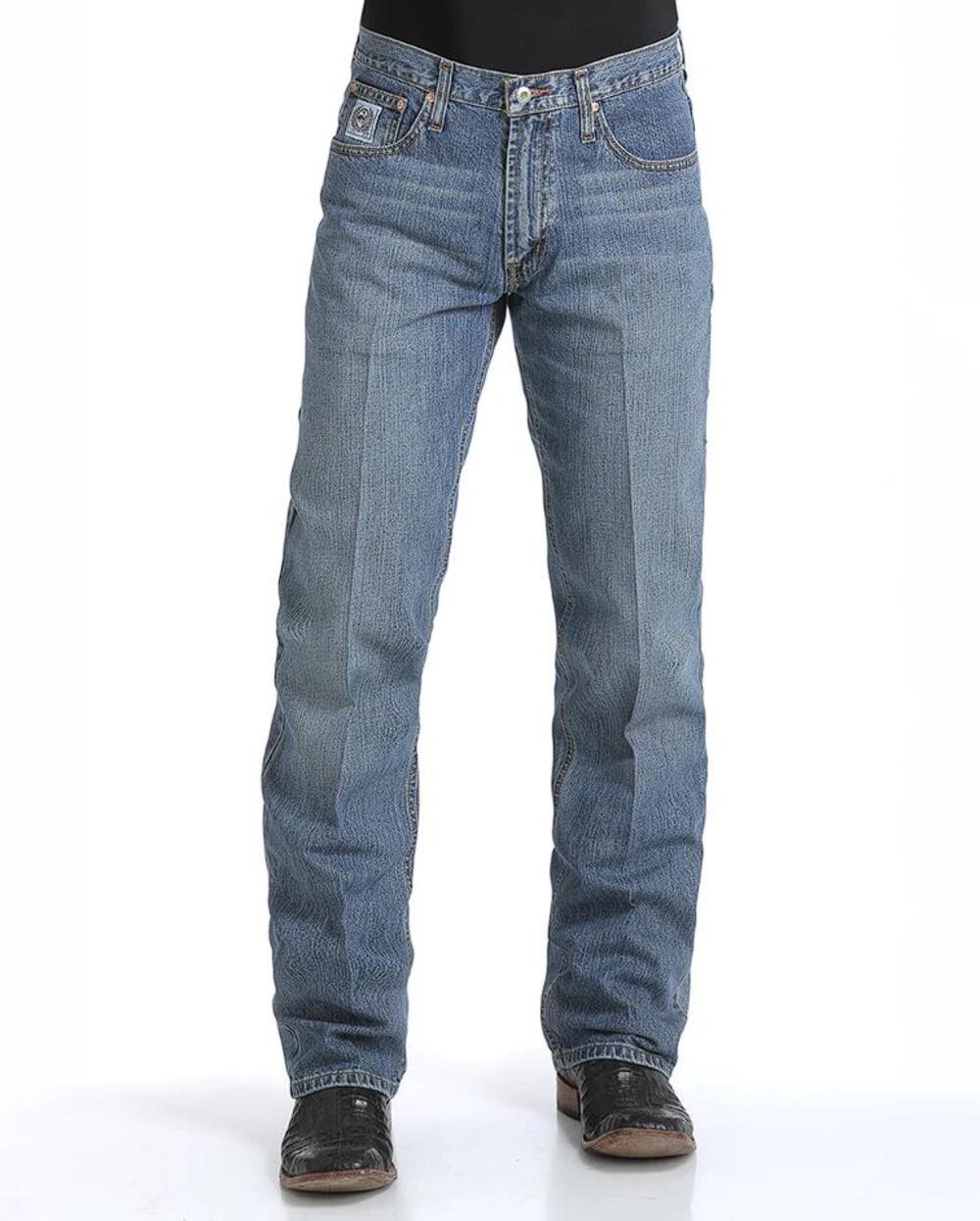 CINCH Men's White Label 003 Rigid Jeans Size 34x32 In Medium Stone